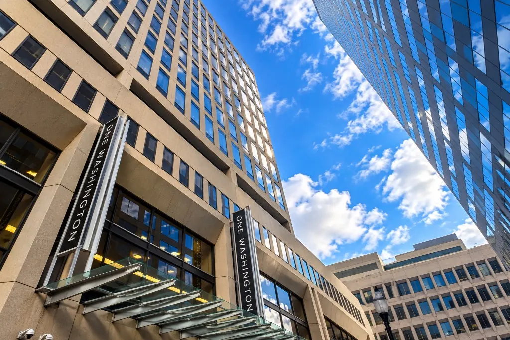 One Washington Street office buildings in downtown Boston, Chapman Digital meeting office location